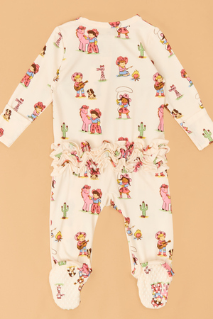Vintage Cowgirl Ruffle Footie - Altar'd State - 