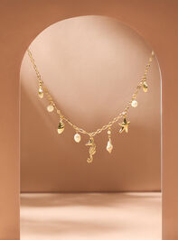 Sea Breeze Charm Necklace Detail 2 - TULLABEE