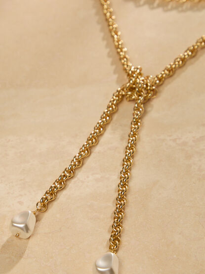 Emma Lariat Necklace - TULLABEE