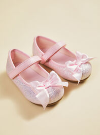 Tish Toddler Glitter Ballet Flat Detail 3 - TULLABEE