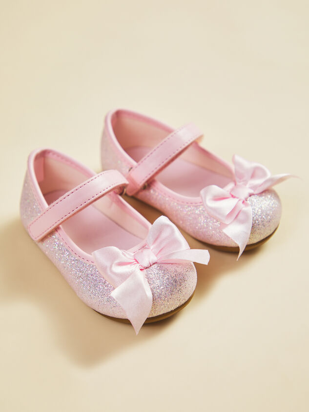 Tish Toddler Glitter Ballet Flat Detail 3 - TULLABEE