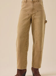 Ida High Rise Carpenter Pant Detail 3 - TULLABEE