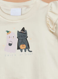 Trick or Treat Sweatshirt Detail 2 - TULLABEE