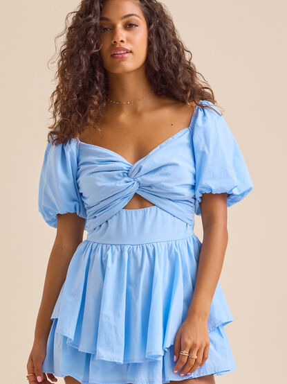 Melanie Puff Sleeve Romper - TULLABEE