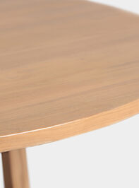 Rose Wood Round Dining Table Detail 5 - TULLABEE