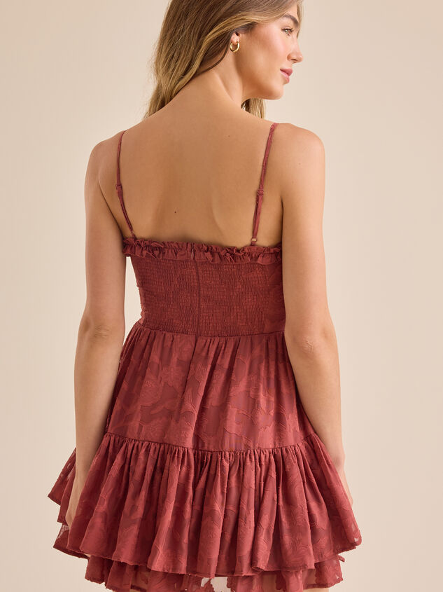 Harper Floral Mini Dress Detail 5 - TULLABEE