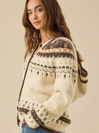 Addie Fair Isle Cardigan Detail 3 - TULLABEE