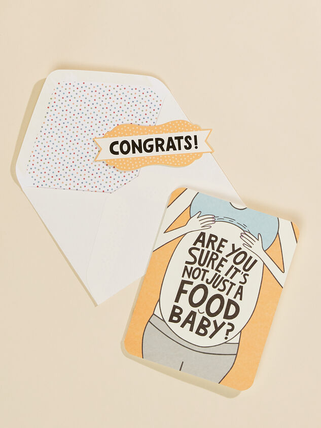 Not A Food Baby Card Detail 1 - TULLABEE