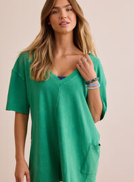 Hang Tough Washed Reversible Tee Romper Detail 5 - TULLABEE