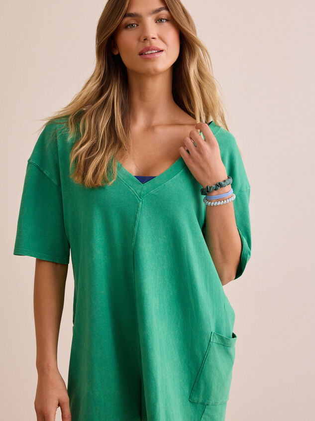 Hang Tough Washed Reversible Tee Romper Detail 5 - TULLABEE