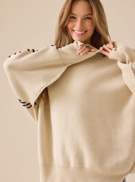 Paige Whipstitch Sweater Detail 5 - TULLABEE