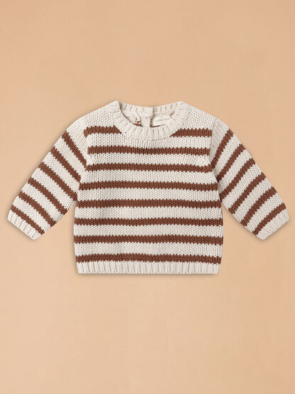 Rex Striped Sweater by Quincy Mae - TULLABEE