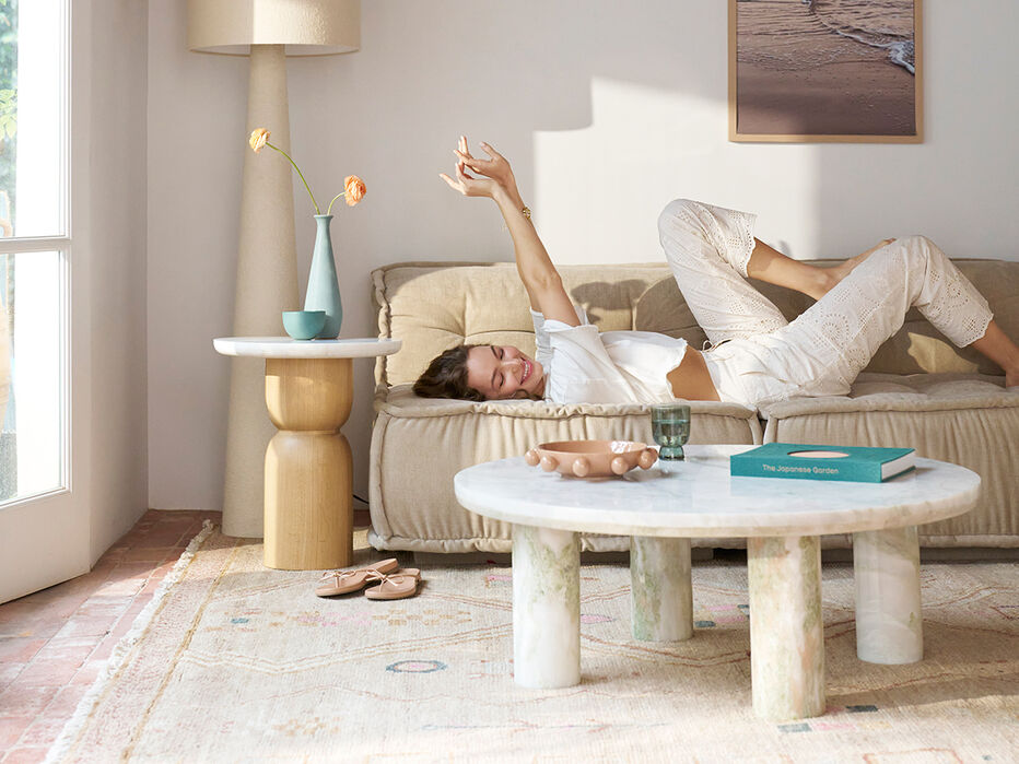 Anya Marble Coffee Table - TULLABEE - 