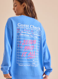 Jesus Paid Crewneck Detail 3 - TULLABEE