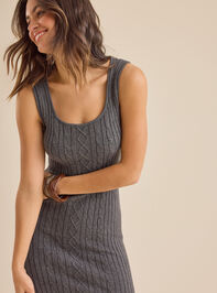 Sabrina Sleeveless Knit Maxi Sweater Dress Detail 2 - TULLABEE