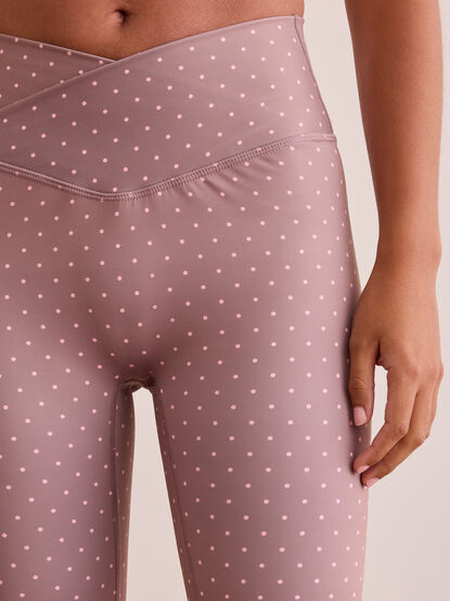 Go For It Polka Dot Flare Leggings - TULLABEE