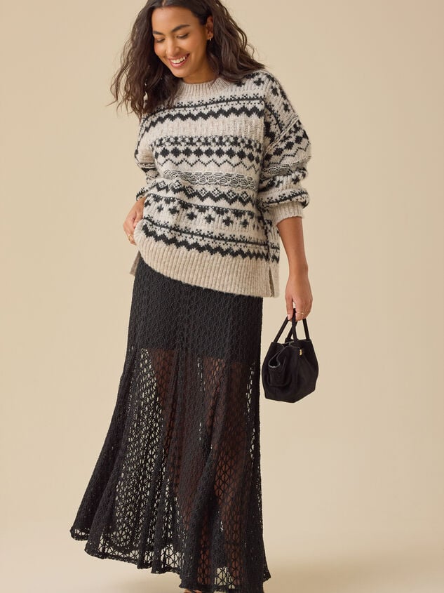 Kennedy Lace Midi Skirt - TULLABEE
