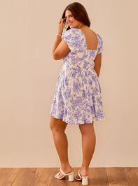 Wilow Floral Mini Dress Detail 5 - TULLABEE