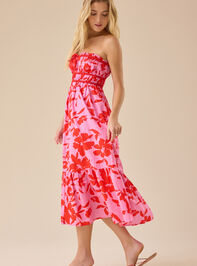Mallory Floral Midi Dress Detail 5 - TULLABEE