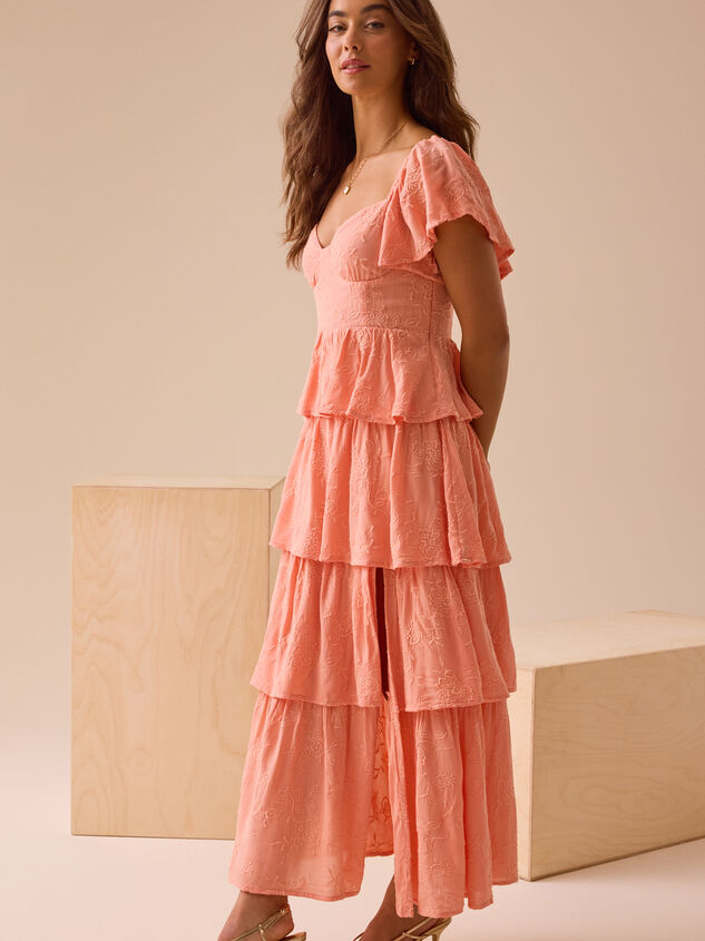 Roxanne Layered Maxi Dress Detail 5 - TULLABEE
