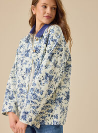Mina Floral Barn Jacket Detail 2 - TULLABEE