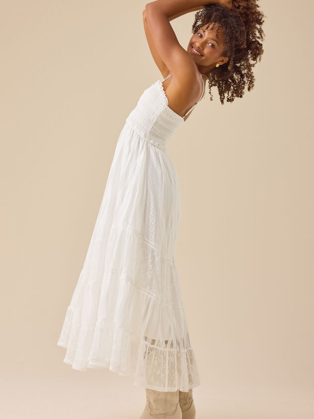 Tami Lace Tiered Maxi Dress Detail 4 - TULLABEE