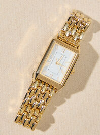Forever Linked Rectangle Watch Detail 2 - TULLABEE