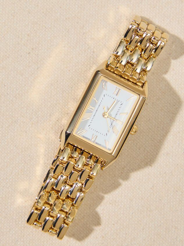 Forever Linked Rectangle Watch Detail 2 - TULLABEE