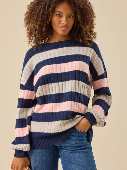 Kahlissa Oversized Ribbed Sweater - TULLABEE