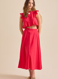 Grace Linen Ruffle Top Detail 5 - TULLABEE