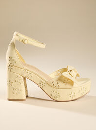 Liloa Eyelet Platform Heel Detail 3 - TULLABEE