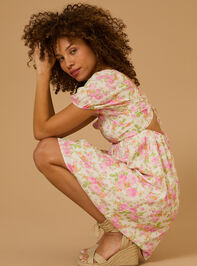 Eliza Puff Sleeve Floral Dress - TULLABEE