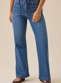 Kaylie Straight Leg Jeans Detail 3 - TULLABEE