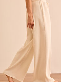 Balanced Ease Ribbed Wide Leg Pants Detail 4 - TULLABEE