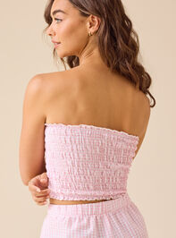 Karis Gingham Tube Top Detail 4 - TULLABEE