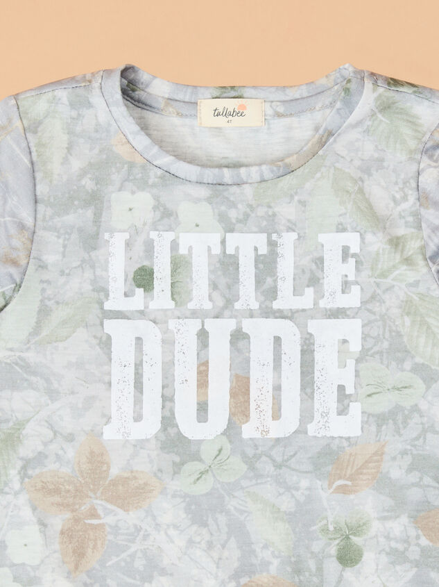 Little Dude Graphic Tee Detail 3 - TULLABEE