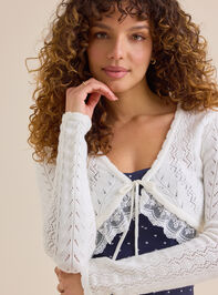 Rowen Pointelle Cardigan - TULLABEE