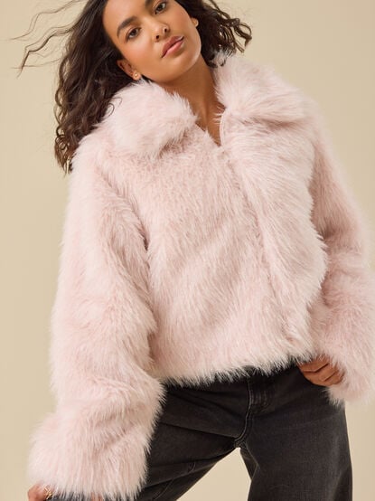 Elle Fur Jacket - TULLABEE