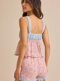 Walker Floral Lounge Top Detail 3 - TULLABEE