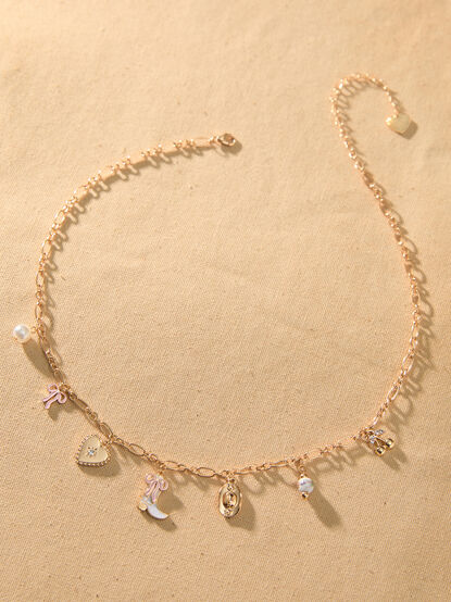 Coquette Cowgirl Charm Necklace - TULLABEE