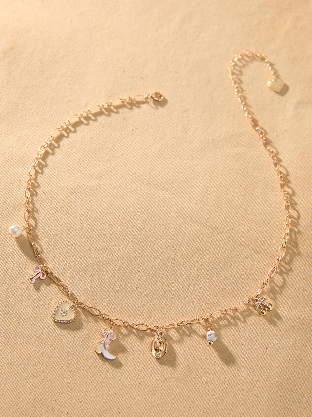 Coquette Cowgirl Charm Necklace Detail 2 - TULLABEE