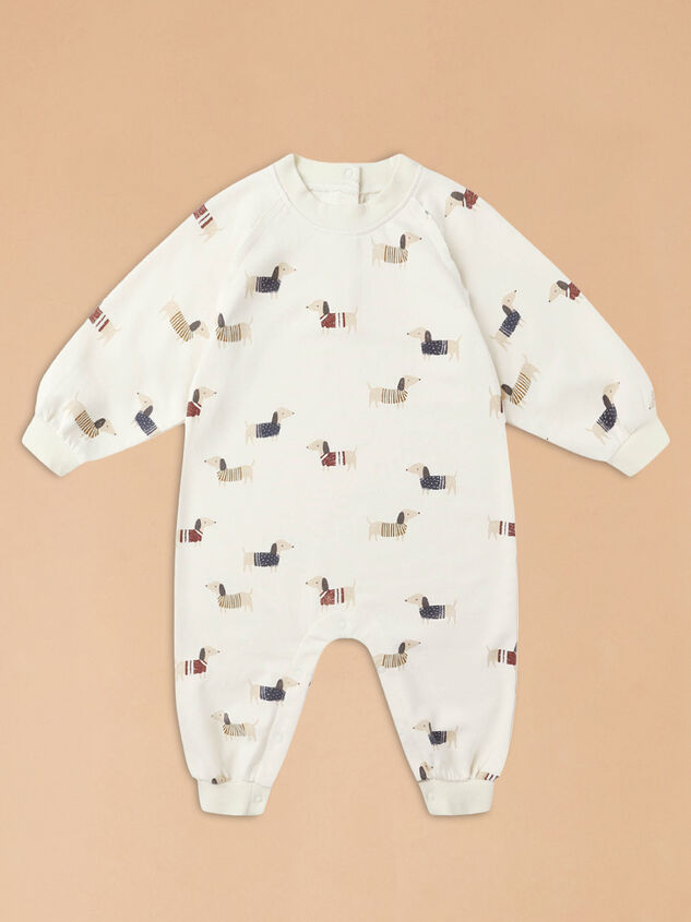 Dachshund Raglan Jumpsuit by Rylee + Cru - TULLABEE