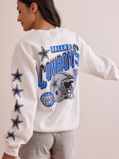 Dallas Cowboys Star Sleeve Pullover - TULLABEE
