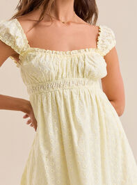 Livie Eyelet Mini Dress Detail 2 - TULLABEE
