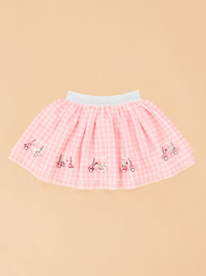 Gingham Golf Cart Tutu - TULLABEE