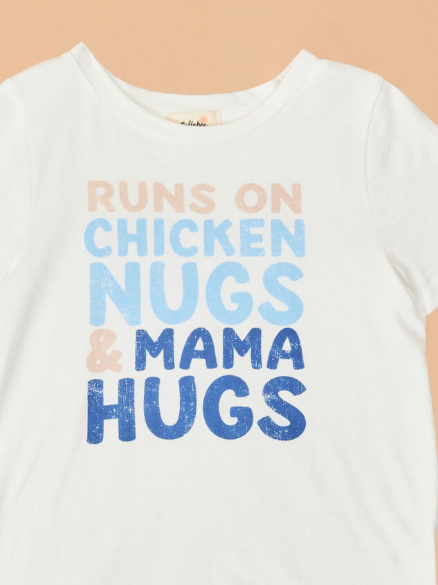 Chicken Nugs & Mama Hugs Tee Detail 3 - TULLABEE