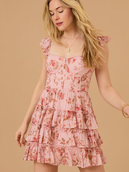 Samantha Floral Mini Dress - TULLABEE