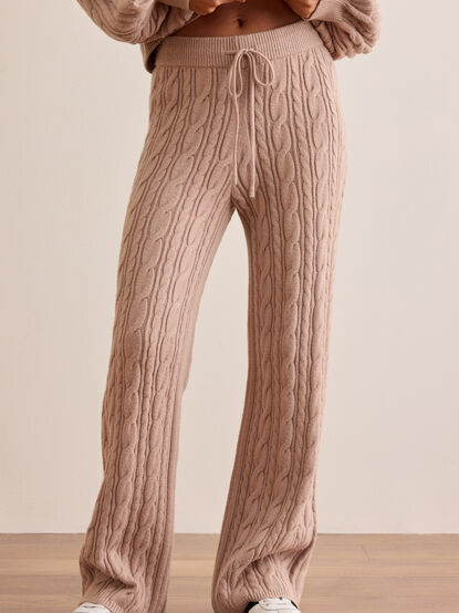 Dreamline Cable Knit Pant - TULLABEE