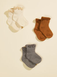 Lace Trim Sock Pack by Rylee + Cru - TULLABEE