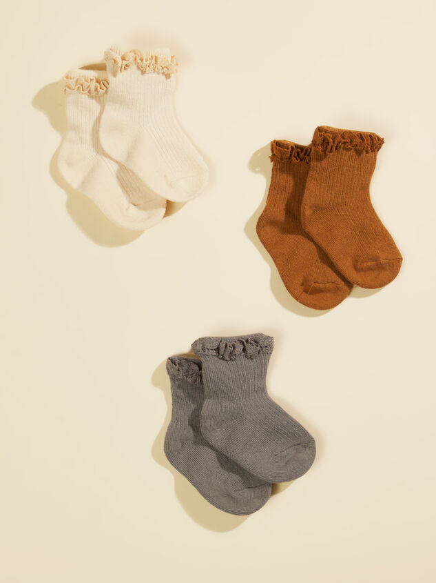 Lace Trim Sock Pack by Rylee + Cru Detail 1 - TULLABEE